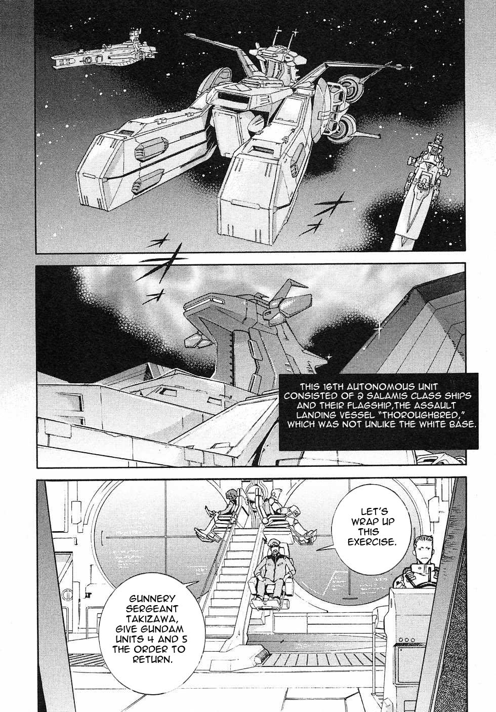 Kidou Senshi Gundam Gaiden - Sora, Senku no Hate ni... Chapter 1.2 page 8 - Chapter 1 v2 : OPERATION 1 - First Battle