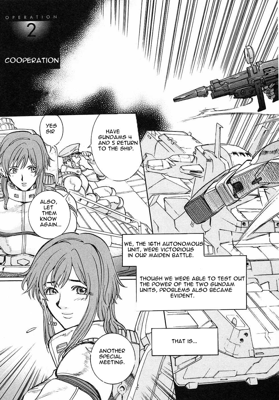 Kidou Senshi Gundam Gaiden - Sora, Senku no Hate ni... Chapter 2.2 page 3 - Chapter 2 v2 : OPERATION 2 - Cooperation