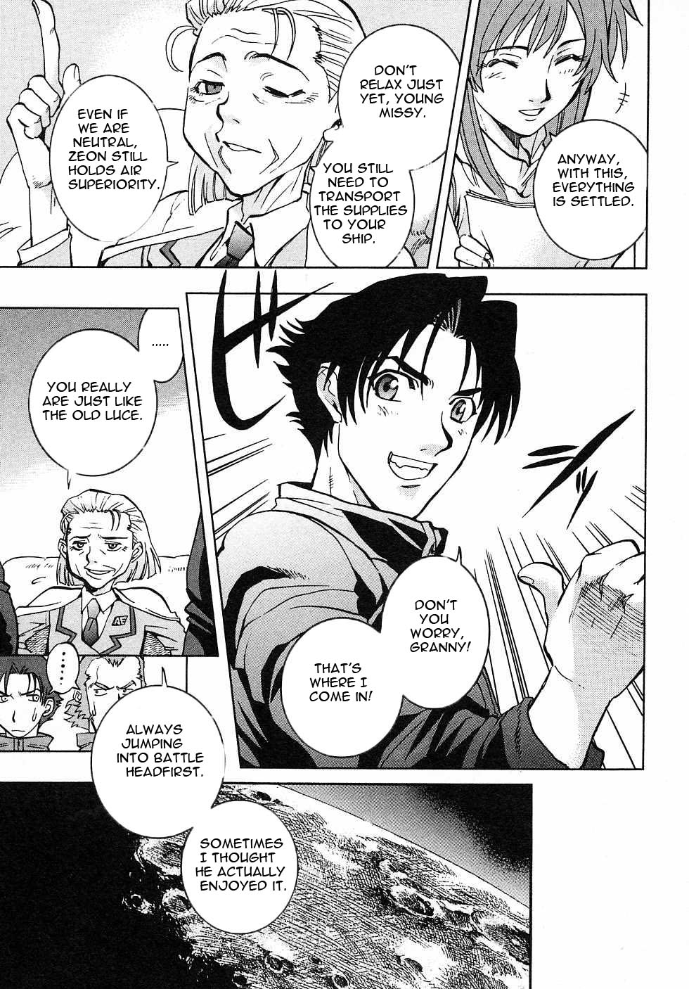 Kidou Senshi Gundam Gaiden - Sora, Senku no Hate ni... Chapter 4.2 page 15 - Chapter 4 v2 : OPERATION 4 - Lunar Surface