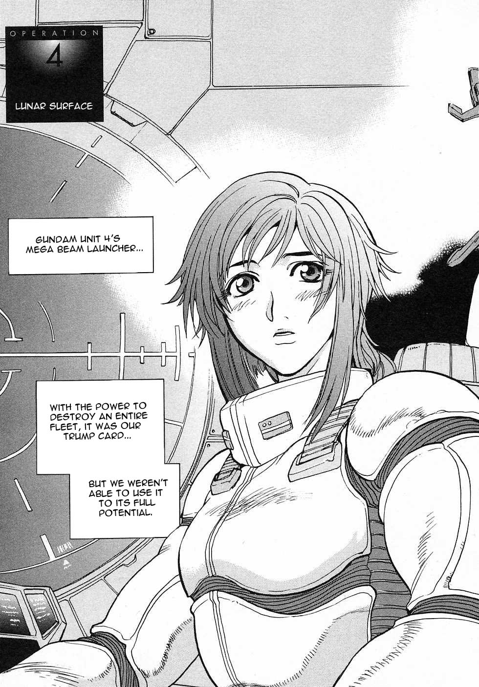 Kidou Senshi Gundam Gaiden - Sora, Senku no Hate ni... Chapter 4.2 page 3 - Chapter 4 v2 : OPERATION 4 - Lunar Surface