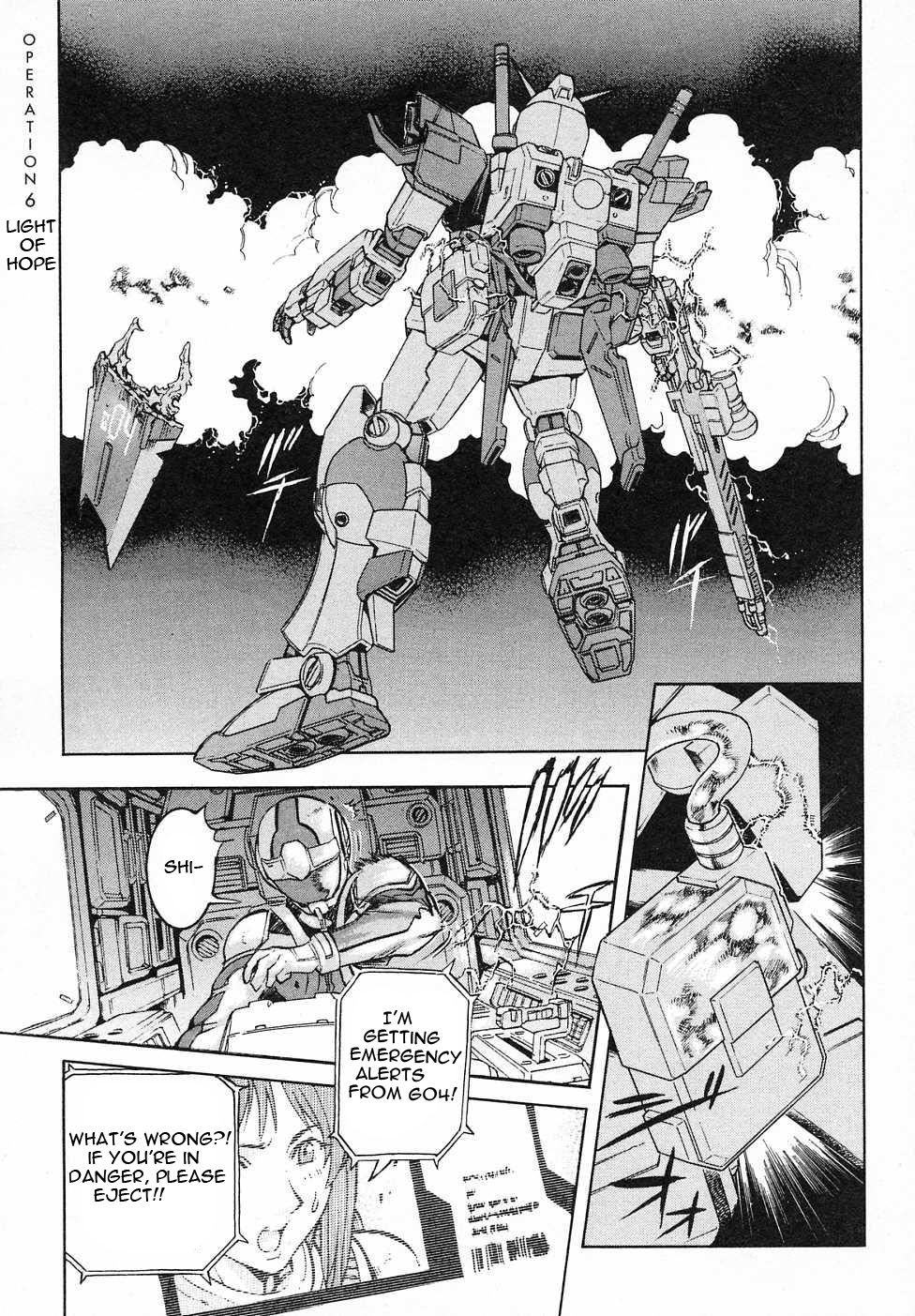 Kidou Senshi Gundam Gaiden - Sora, Senku no Hate ni... Chapter 6.2 page 1 - Chapter 6 v2 : OPERATION 6 - Rare Light