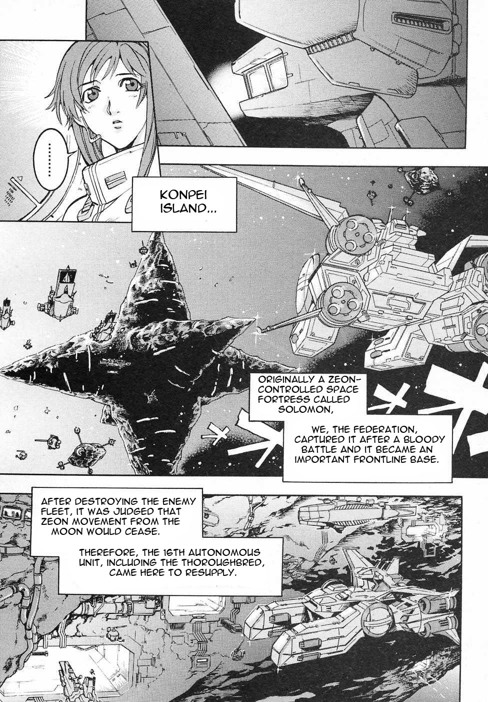 Kidou Senshi Gundam Gaiden - Sora, Senku no Hate ni... Chapter 6.2 page 19 - Chapter 6 v2 : OPERATION 6 - Rare Light