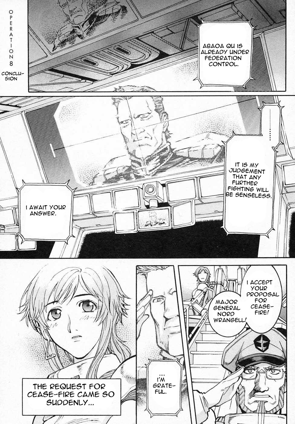 Kidou Senshi Gundam Gaiden - Sora, Senku no Hate ni... Chapter 8.2 page 1 - Chapter 8 v2 : OPERATION 8 - End