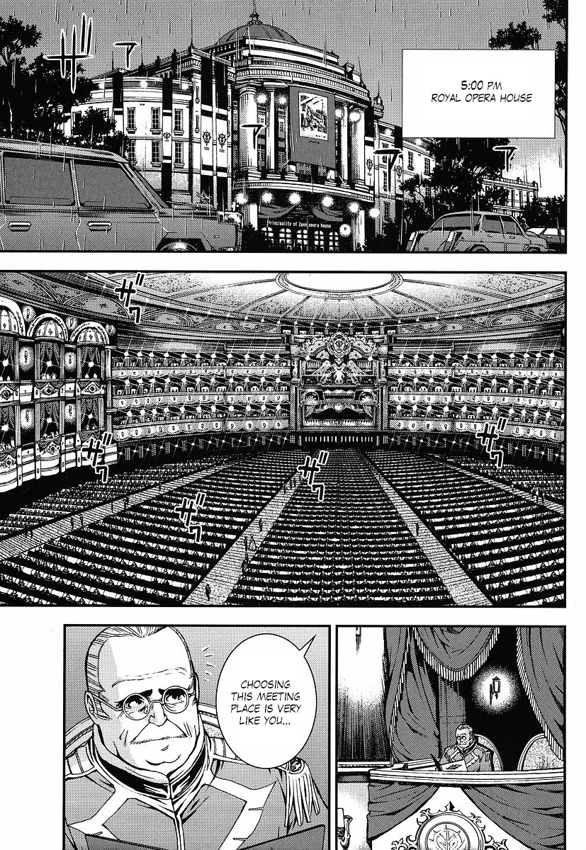 Kidou Senshi Gundam: Giren Ansatsu Keikaku Chapter 12.2 page 3 - Chapter 12 v2 : Investigation Report.12 - Seat of Power