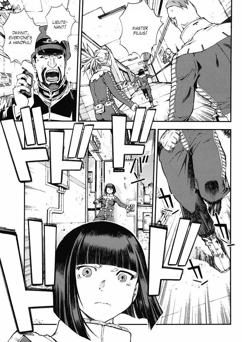 Kidou Senshi Gundam: Giren Ansatsu Keikaku Chapter 16.2 page 3 - Chapter 16 v2 : Investigation Report.16 - Encounter