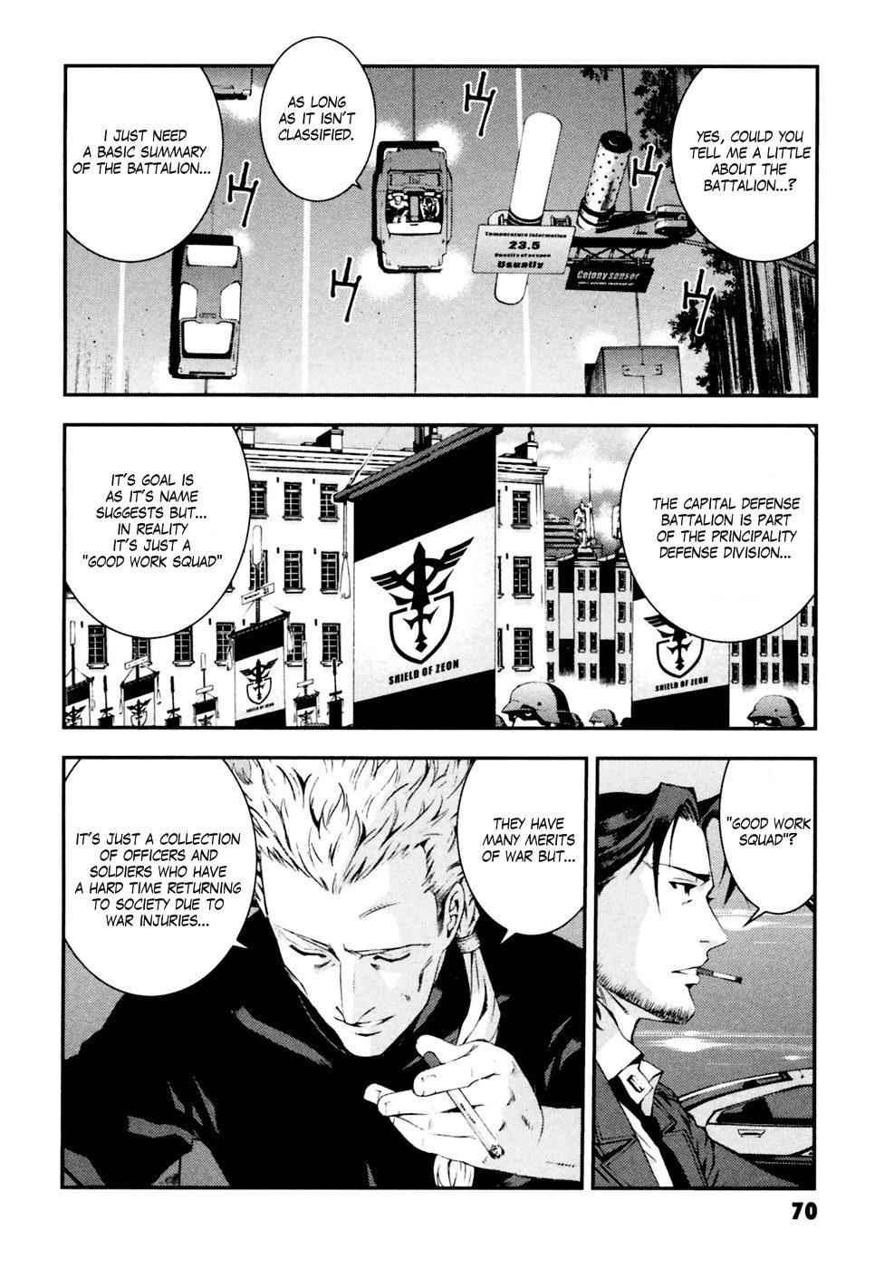 Kidou Senshi Gundam: Giren Ansatsu Keikaku Chapter 3 page 12 - Chapter 3: Capital Defense Battalion Report