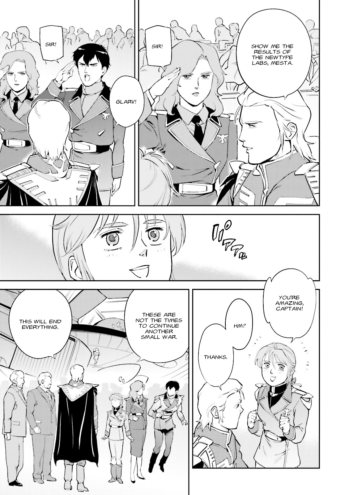 Kidou Senshi Gundam Gyakushuu no Char - Beltorchika Children Chapter 11 page 19 - Chapter 11: Into Battle, Neo Zeon Fleet!