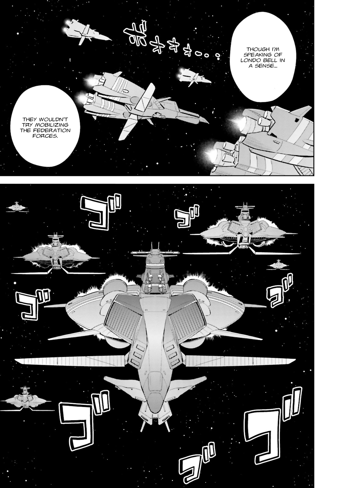 Kidou Senshi Gundam Gyakushuu no Char - Beltorchika Children Chapter 11 page 25 - Chapter 11: Into Battle, Neo Zeon Fleet!