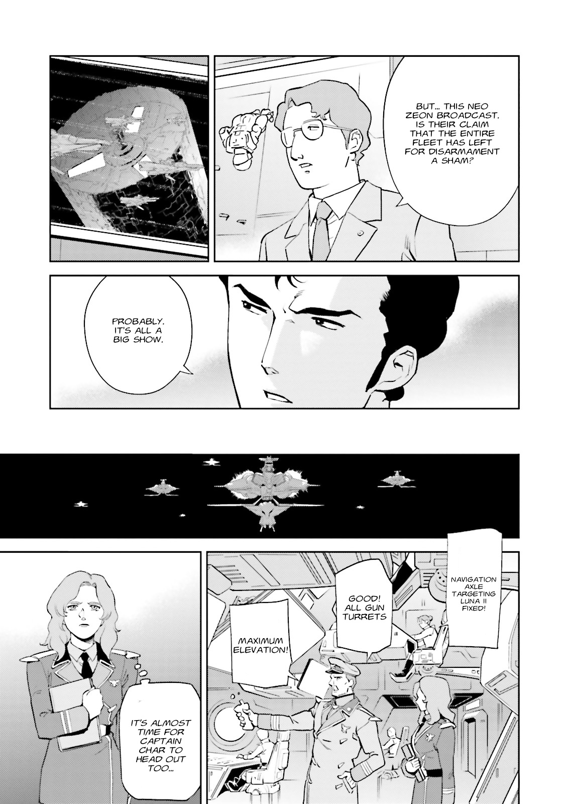 Kidou Senshi Gundam Gyakushuu no Char - Beltorchika Children Chapter 11 page 33 - Chapter 11: Into Battle, Neo Zeon Fleet!