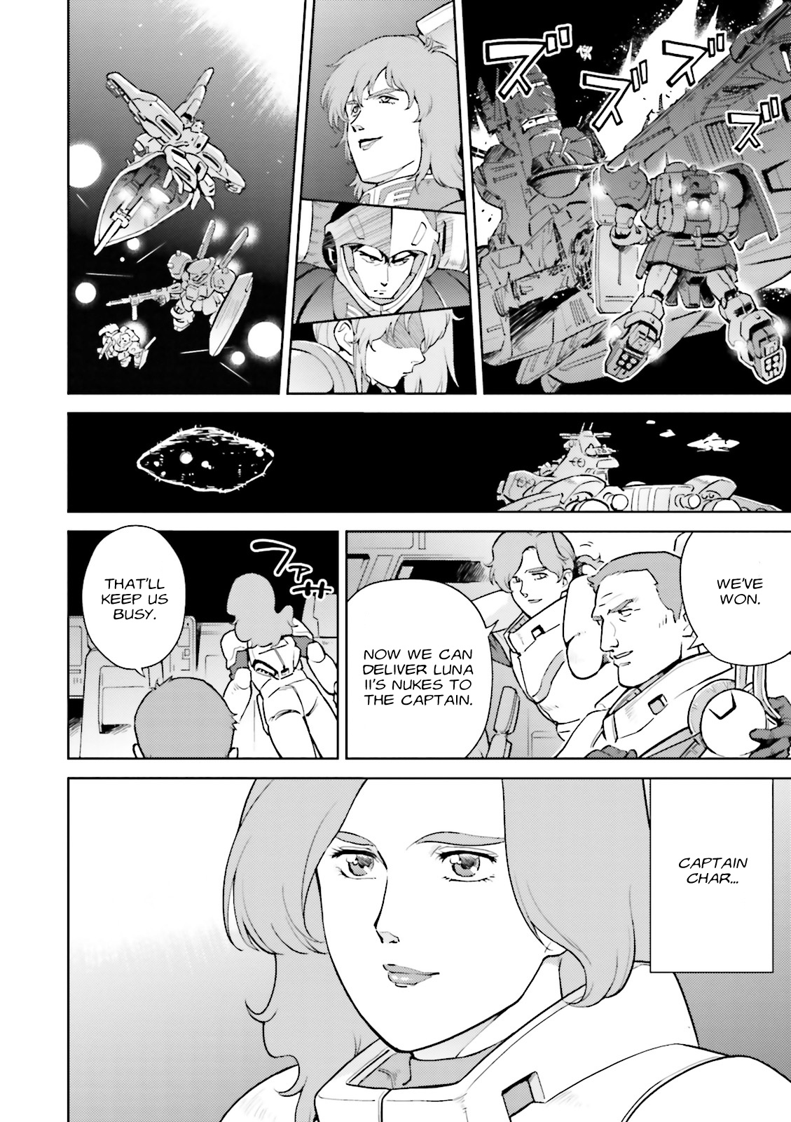 Kidou Senshi Gundam Gyakushuu no Char - Beltorchika Children Chapter 12 page 34 - Chapter 12: Surprise Attack