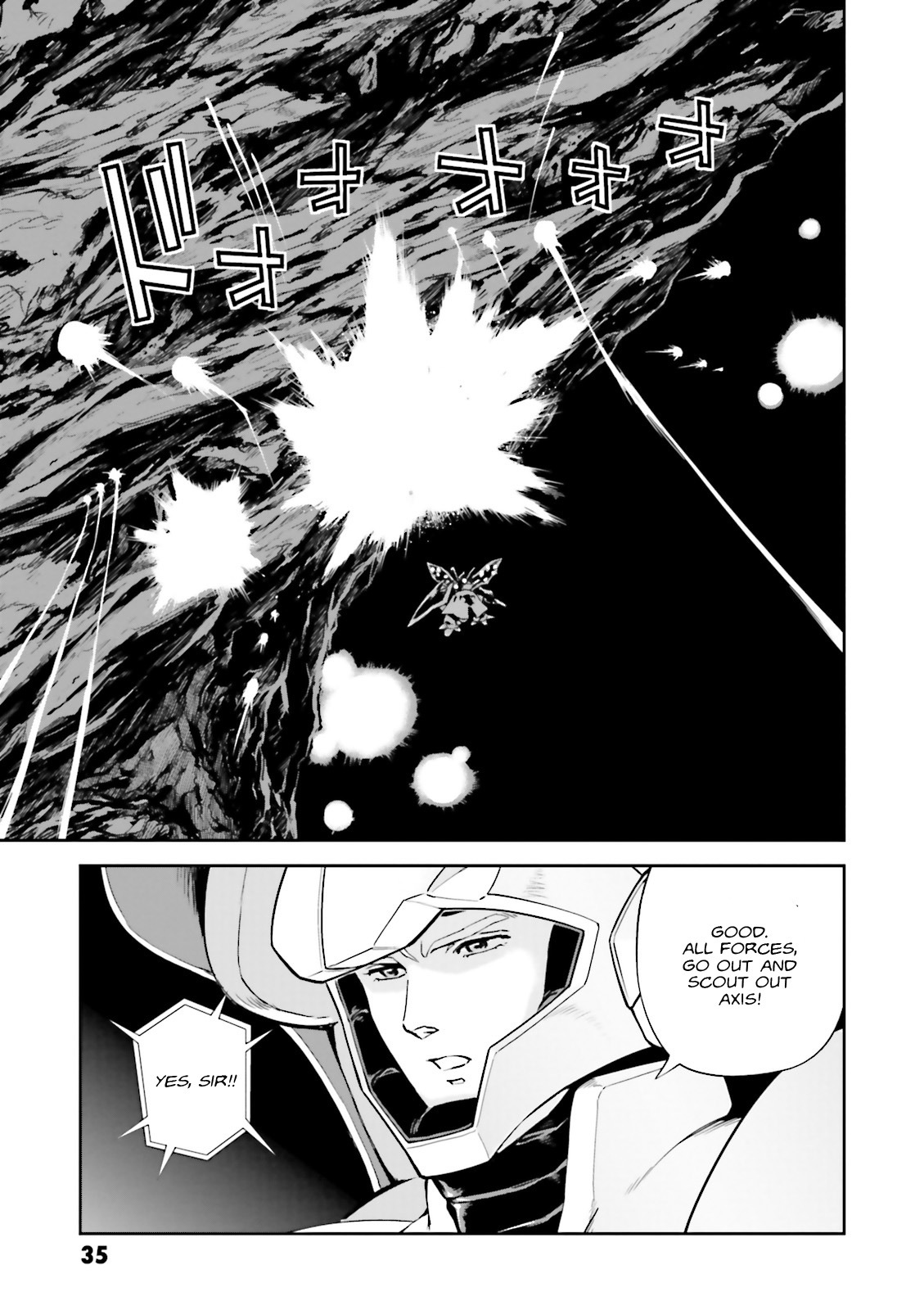 Kidou Senshi Gundam Gyakushuu no Char - Beltorchika Children Chapter 13 page 32 - Chapter 13: Axis Suppression Campaign