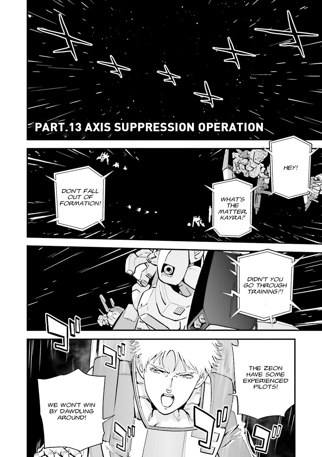 Kidou Senshi Gundam Gyakushuu no Char - Beltorchika Children Chapter 13 page 5 - Chapter 13: Axis Suppression Campaign