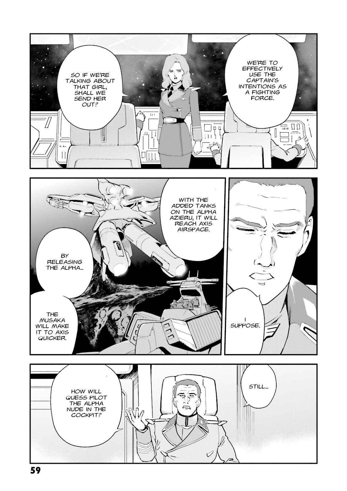 Kidou Senshi Gundam Gyakushuu no Char - Beltorchika Children Chapter 14 page 23 - Chapter 14: Quess and Mesta