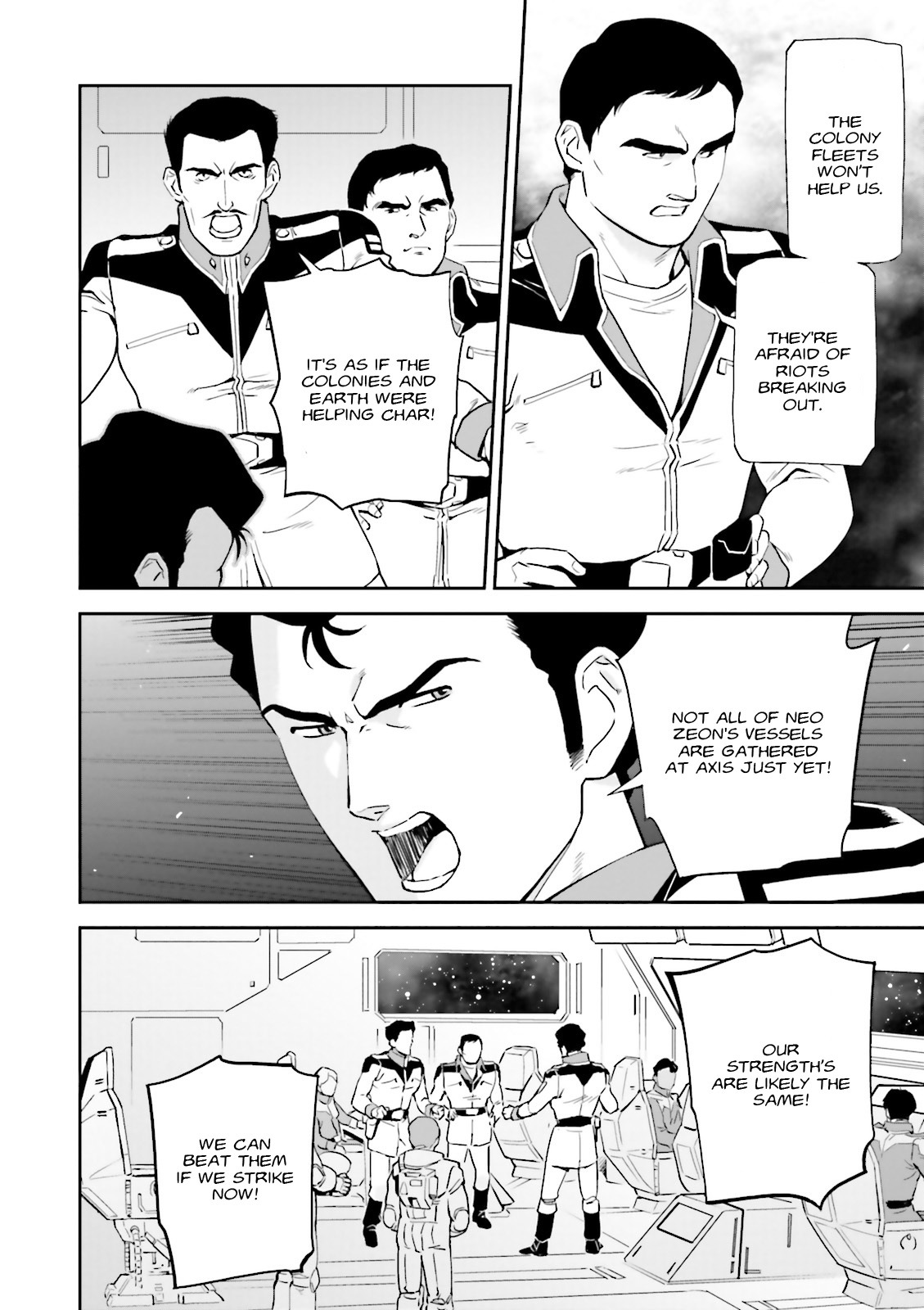 Kidou Senshi Gundam Gyakushuu no Char - Beltorchika Children Chapter 15 page 12 - Chapter 15: Fire from the Heavens