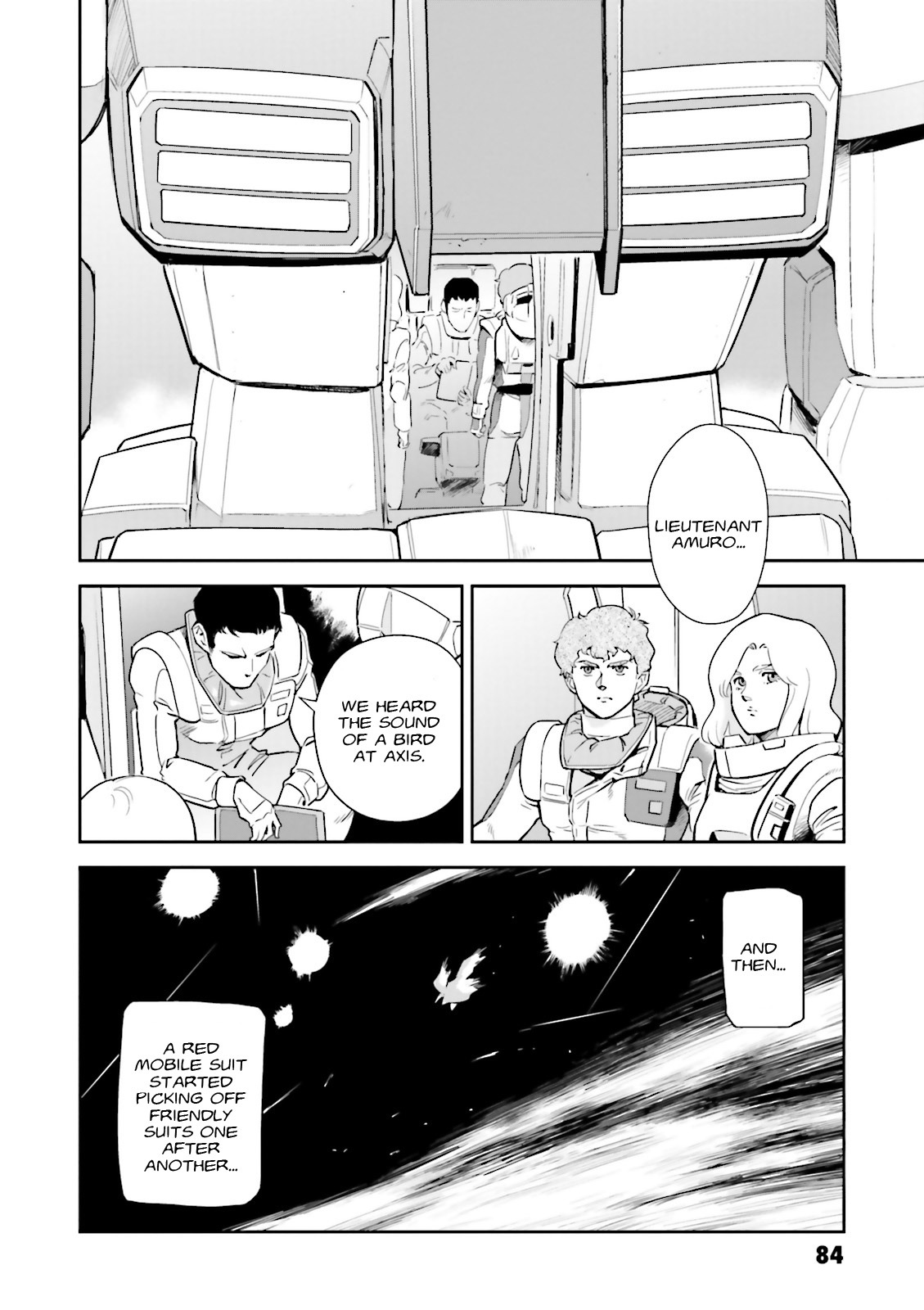 Kidou Senshi Gundam Gyakushuu no Char - Beltorchika Children Chapter 15 page 14 - Chapter 15: Fire from the Heavens