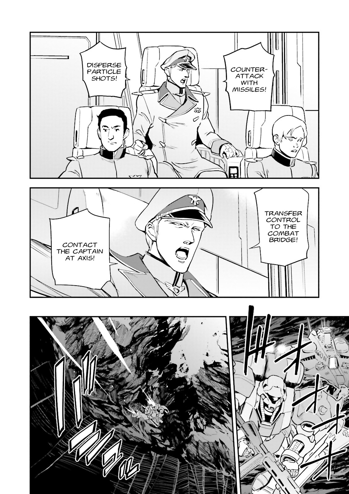 Kidou Senshi Gundam Gyakushuu no Char - Beltorchika Children Chapter 15 page 28 - Chapter 15: Fire from the Heavens