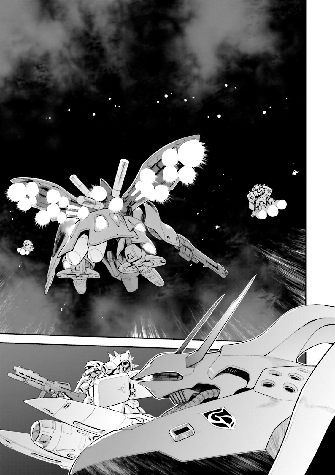 Kidou Senshi Gundam Gyakushuu no Char - Beltorchika Children Chapter 15 page 33 - Chapter 15: Fire from the Heavens