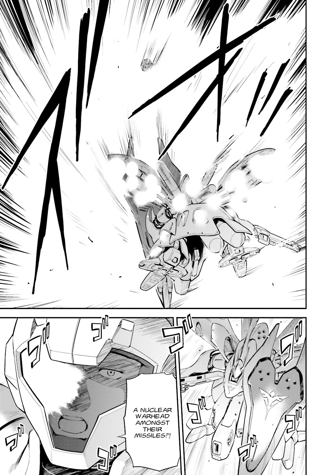 Kidou Senshi Gundam Gyakushuu no Char - Beltorchika Children Chapter 15 page 37 - Chapter 15: Fire from the Heavens