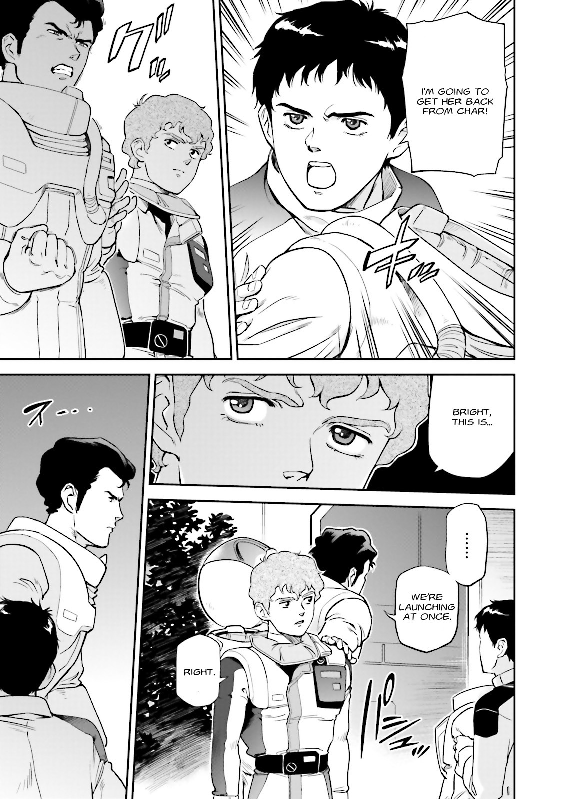 Kidou Senshi Gundam Gyakushuu no Char - Beltorchika Children Chapter 15 page 41 - Chapter 15: Fire from the Heavens