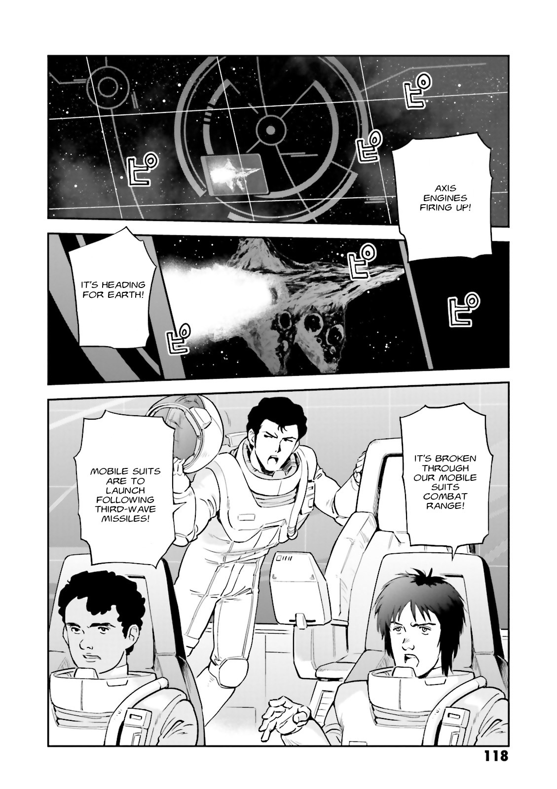 Kidou Senshi Gundam Gyakushuu no Char - Beltorchika Children Chapter 15 page 47 - Chapter 15: Fire from the Heavens