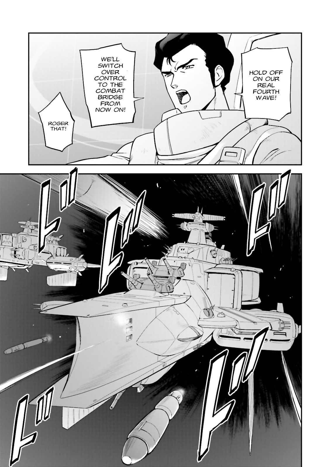 Kidou Senshi Gundam Gyakushuu no Char - Beltorchika Children Chapter 15 page 48 - Chapter 15: Fire from the Heavens
