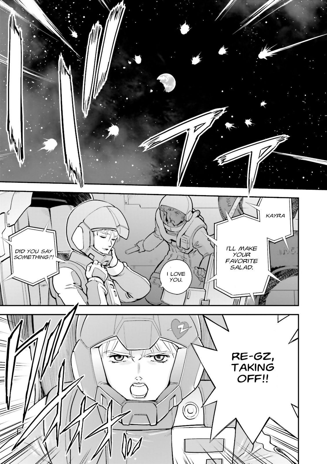 Kidou Senshi Gundam Gyakushuu no Char - Beltorchika Children Chapter 15 page 50 - Chapter 15: Fire from the Heavens