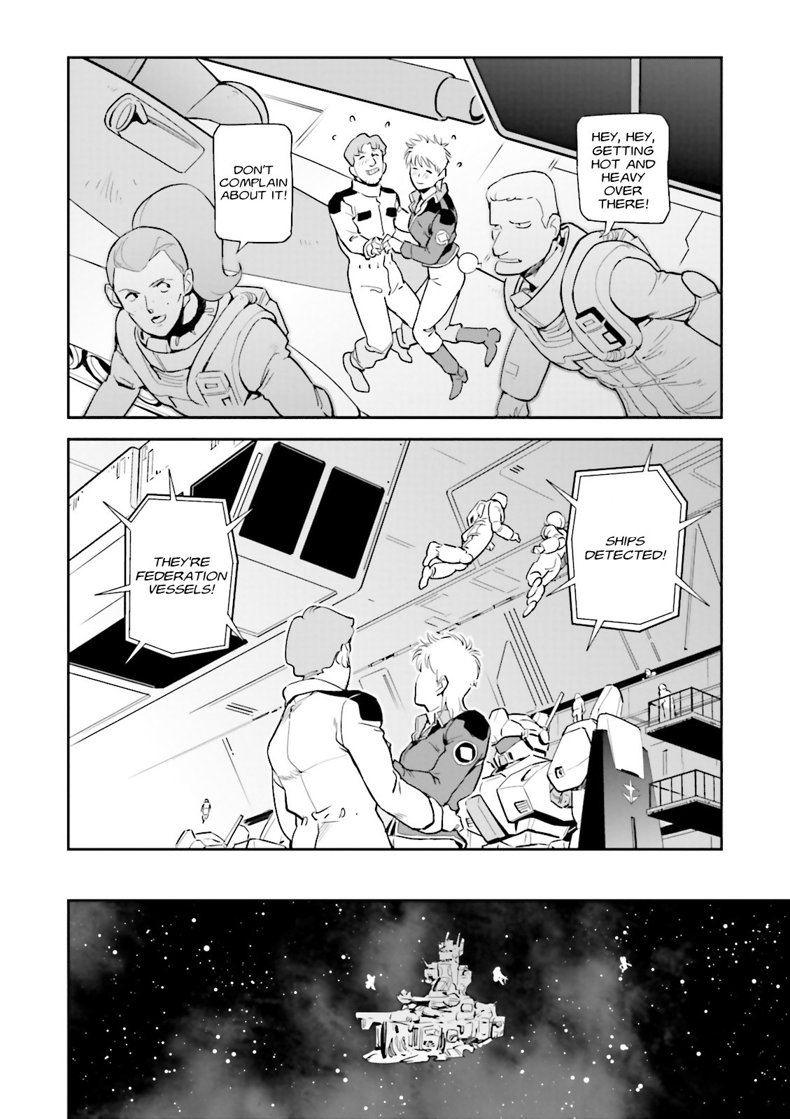 Kidou Senshi Gundam Gyakushuu no Char - Beltorchika Children Chapter 15 page 6 - Chapter 15: Fire from the Heavens
