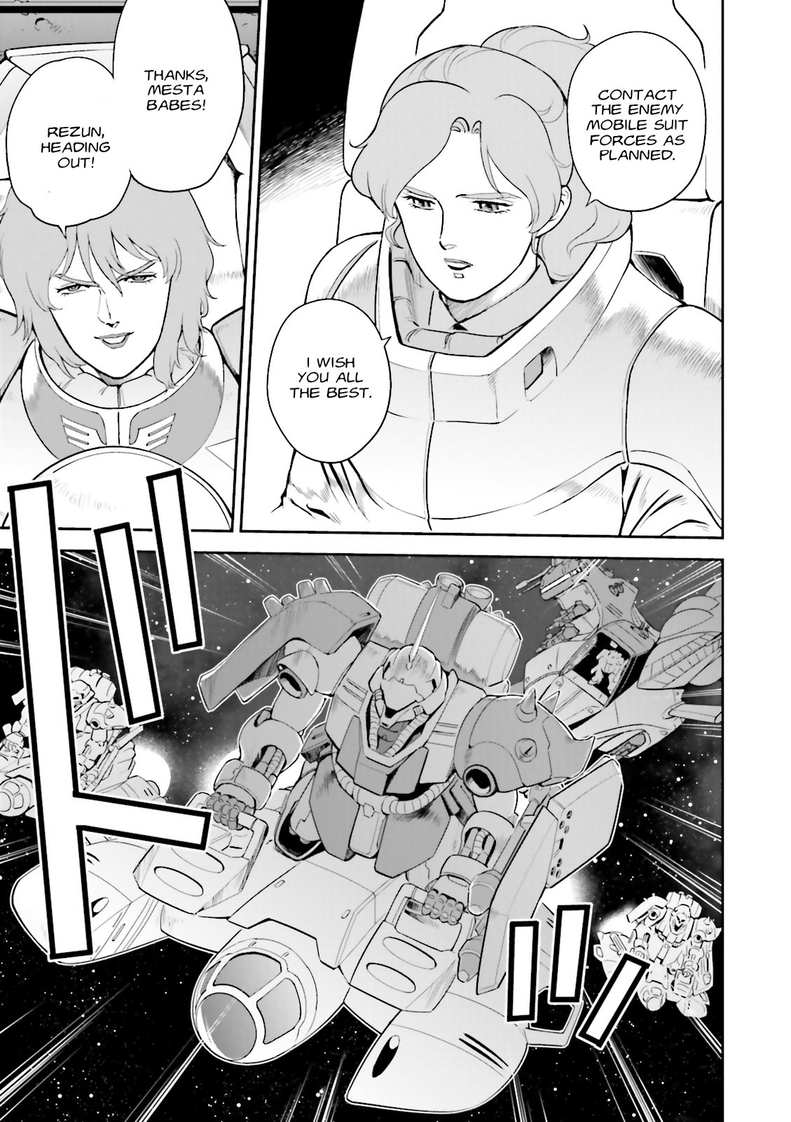 Kidou Senshi Gundam Gyakushuu no Char - Beltorchika Children Chapter 15 page 61 - Chapter 15: Fire from the Heavens