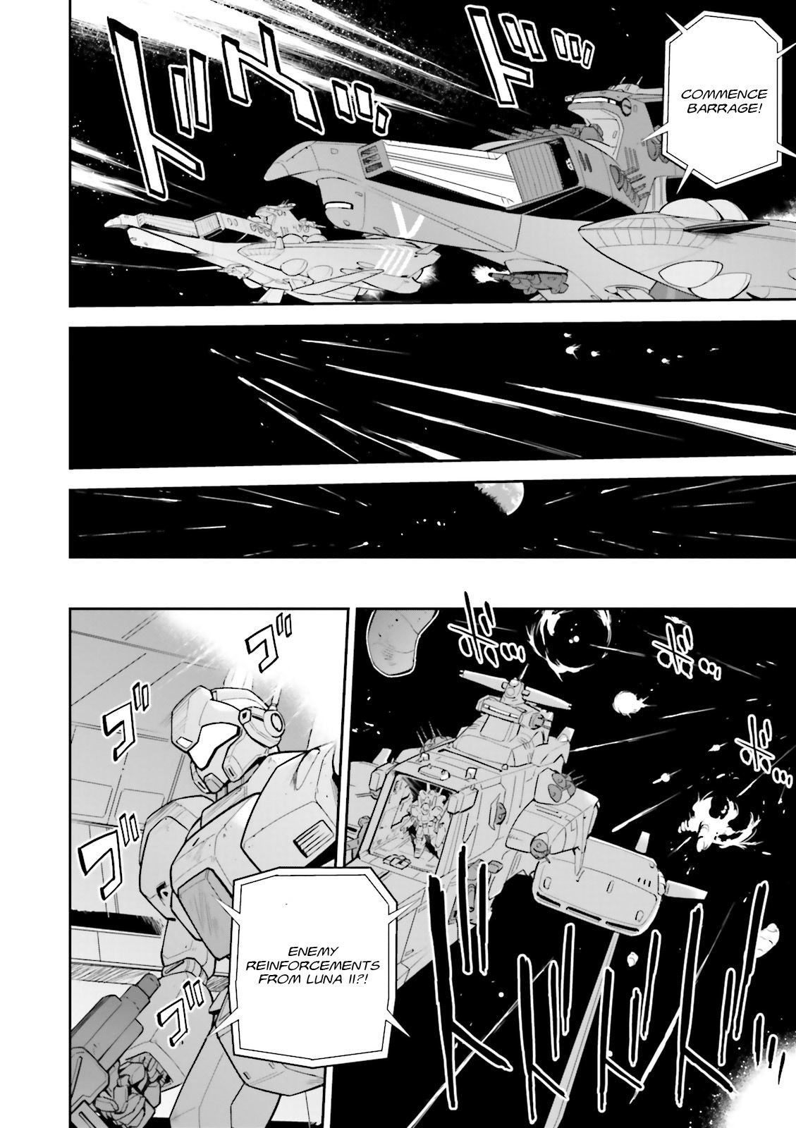 Kidou Senshi Gundam Gyakushuu no Char - Beltorchika Children Chapter 15 page 62 - Chapter 15: Fire from the Heavens