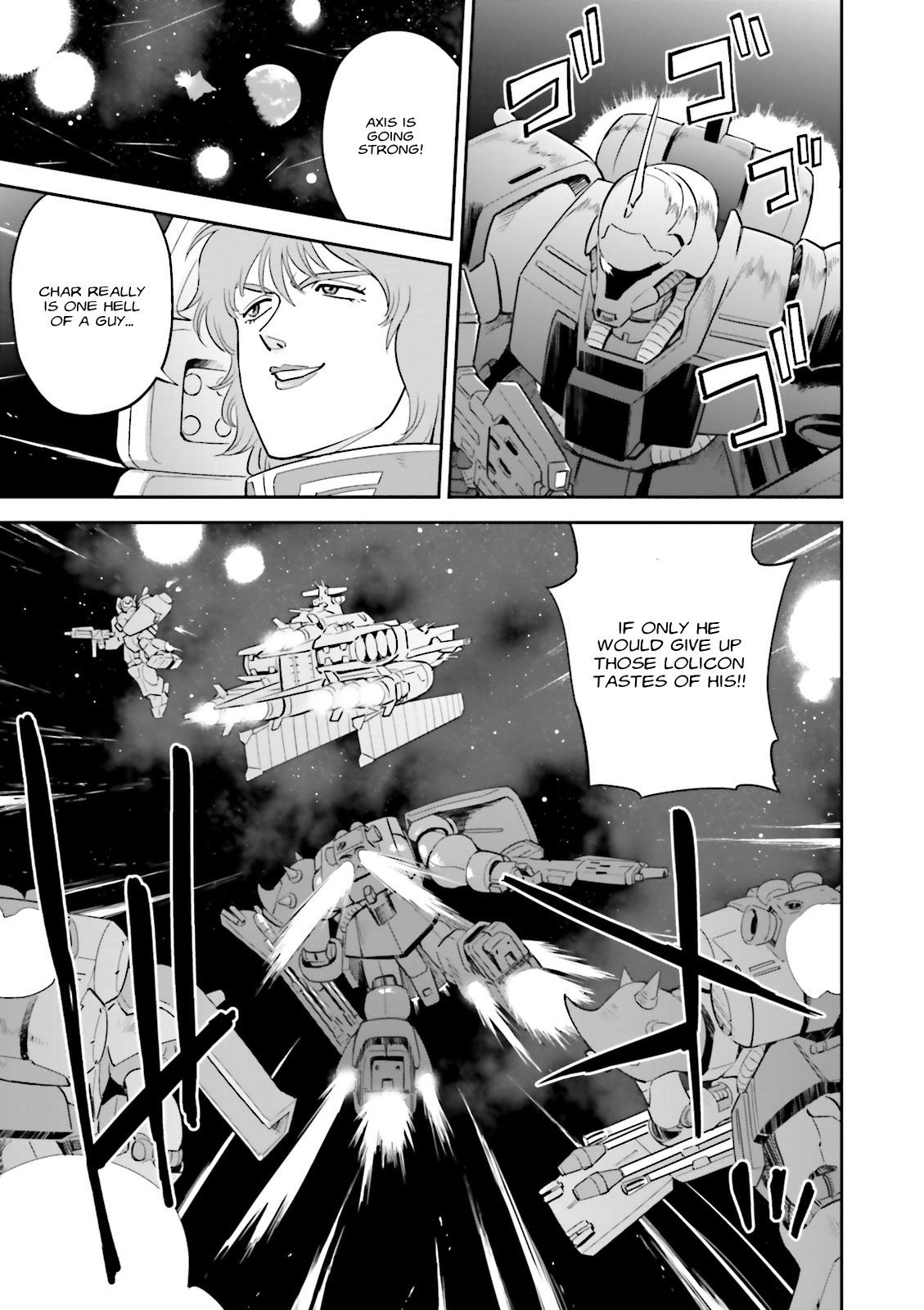 Kidou Senshi Gundam Gyakushuu no Char - Beltorchika Children Chapter 16 page 19 - Chapter 16: Blitzkrieg