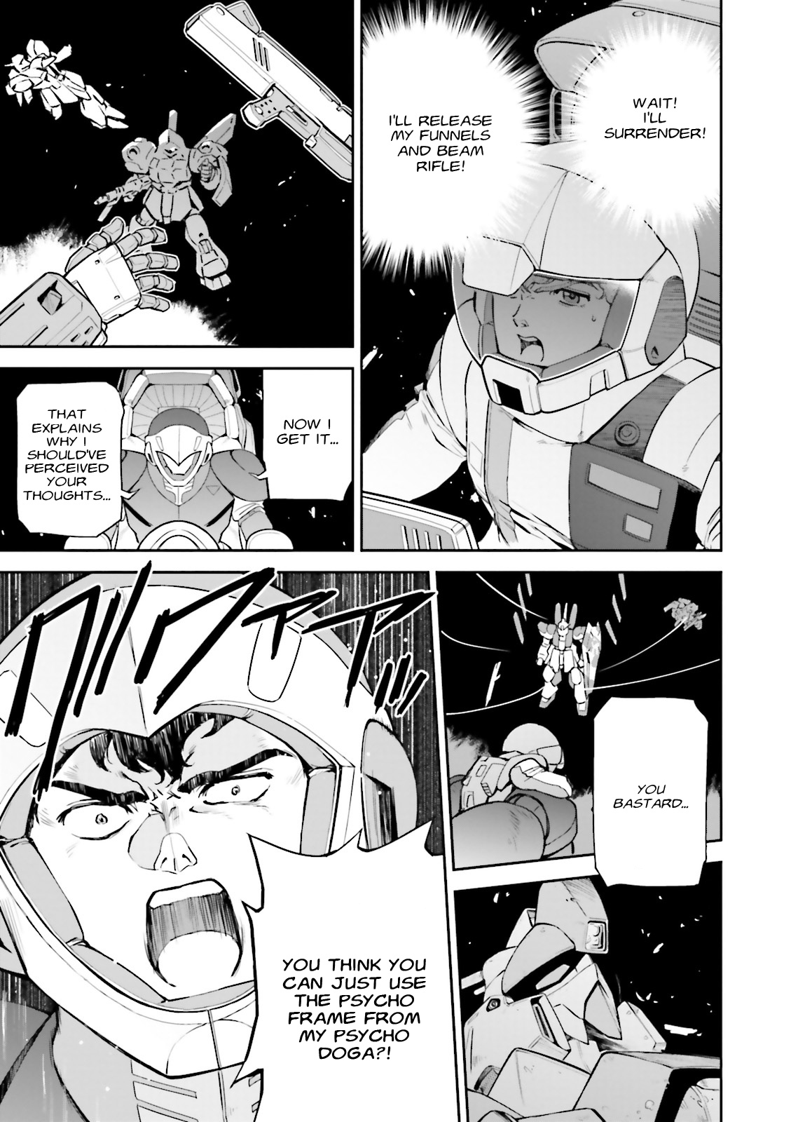 Kidou Senshi Gundam Gyakushuu no Char - Beltorchika Children Chapter 17 page 26 - Chapter 17: Howling Psycommu