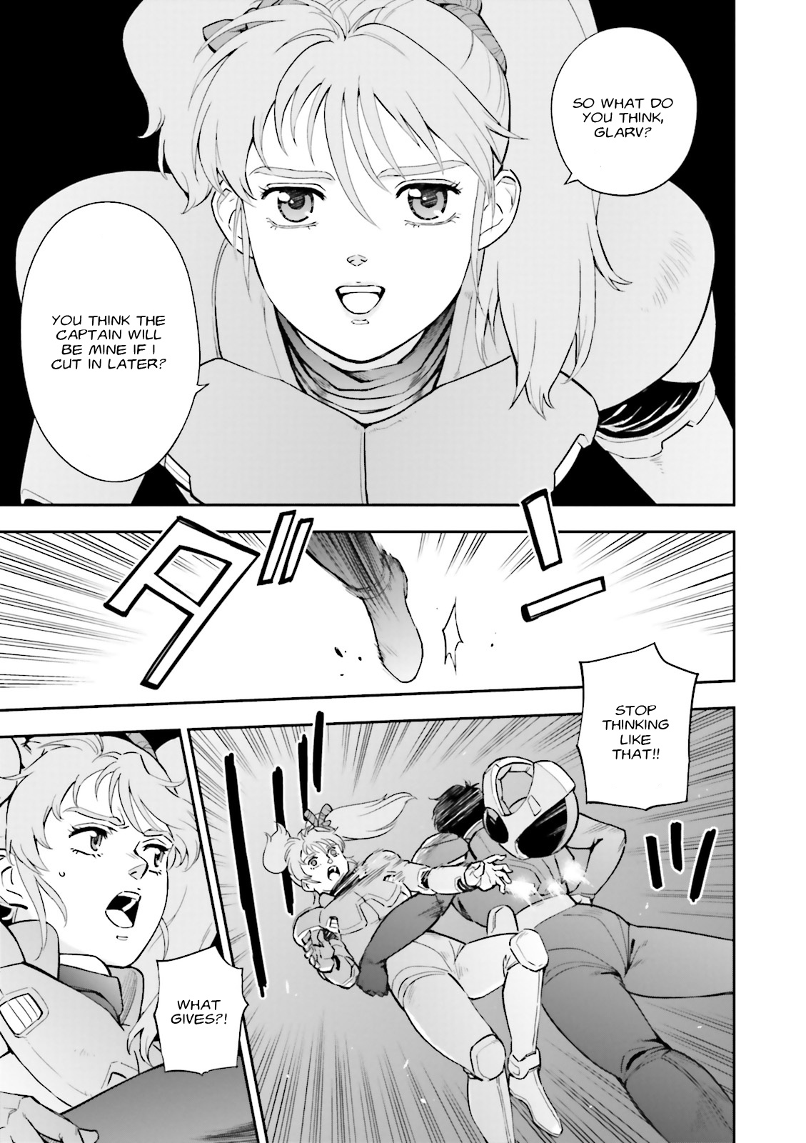 Kidou Senshi Gundam Gyakushuu no Char - Beltorchika Children Chapter 18 page 34 - Chapter 18: Entrust
