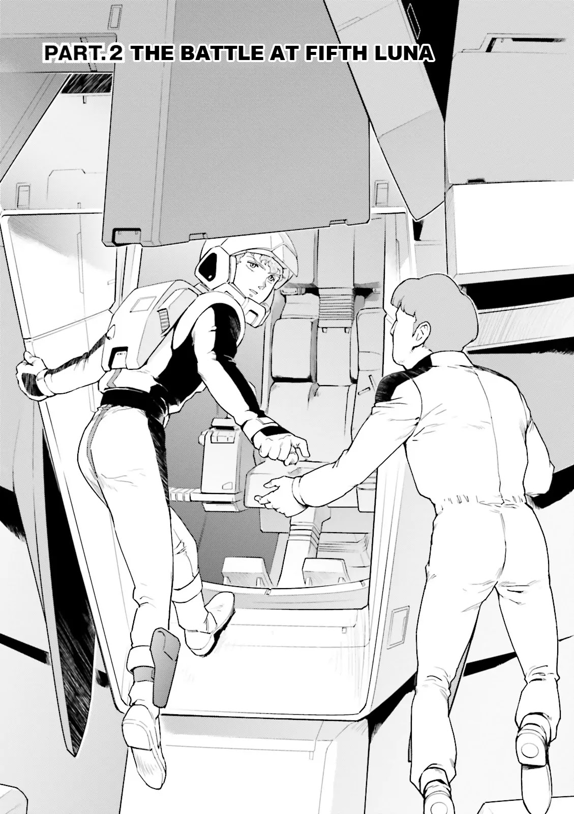 Kidou Senshi Gundam Gyakushuu no Char - Beltorchika Children Chapter 2 page 1 - Chapter 2: The Battle at Fifth Luna