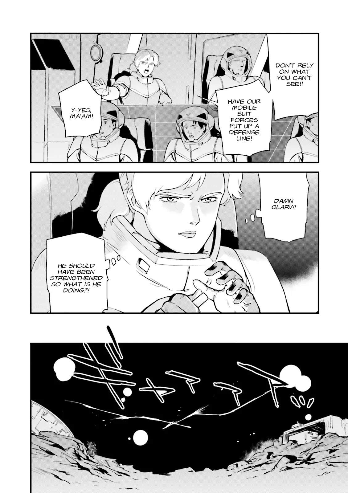 Kidou Senshi Gundam Gyakushuu no Char - Beltorchika Children Chapter 2 page 28 - Chapter 2: The Battle at Fifth Luna