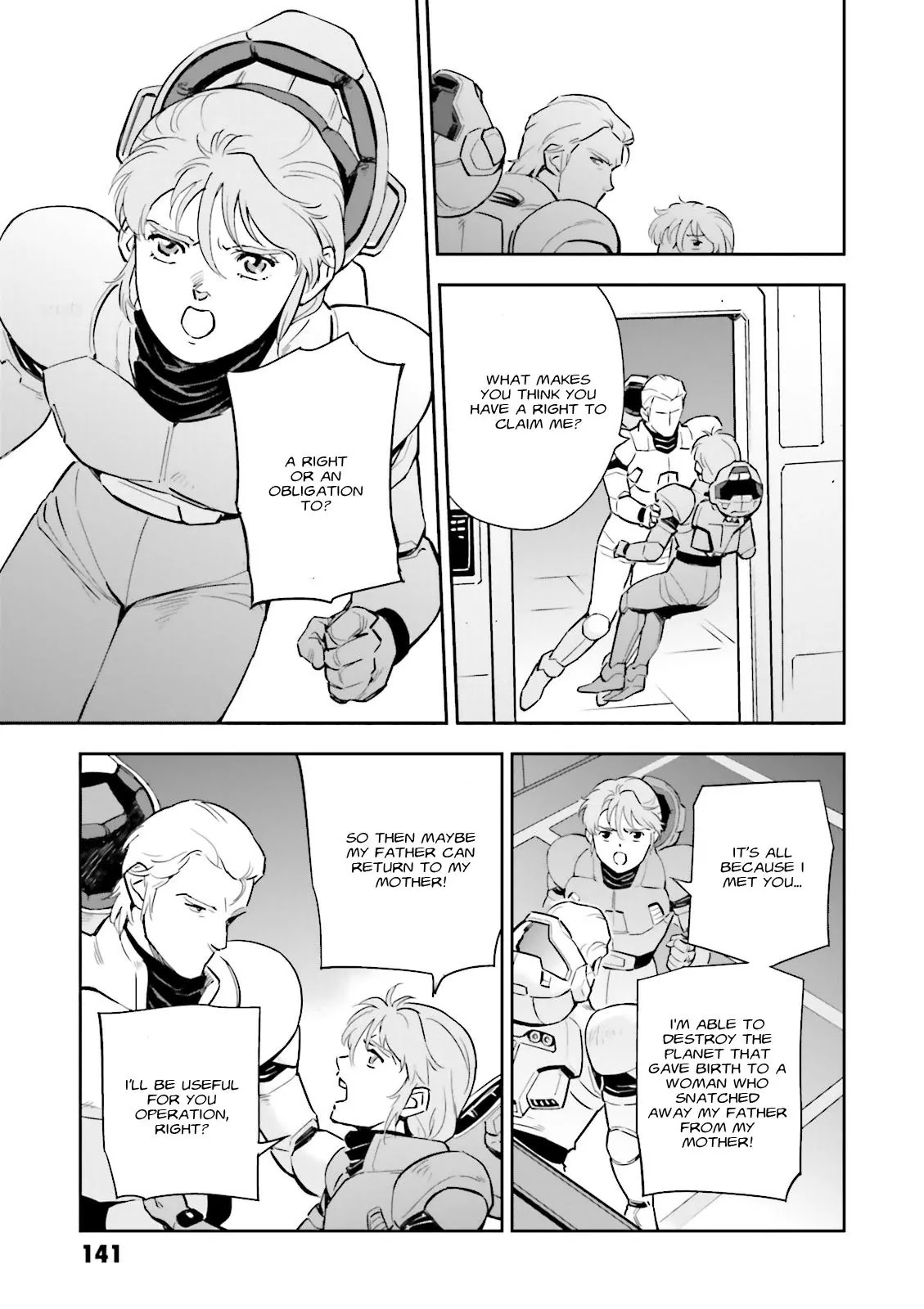 Kidou Senshi Gundam Gyakushuu no Char - Beltorchika Children Chapter 20 page 14 - Chapter 20: A Day of Parting