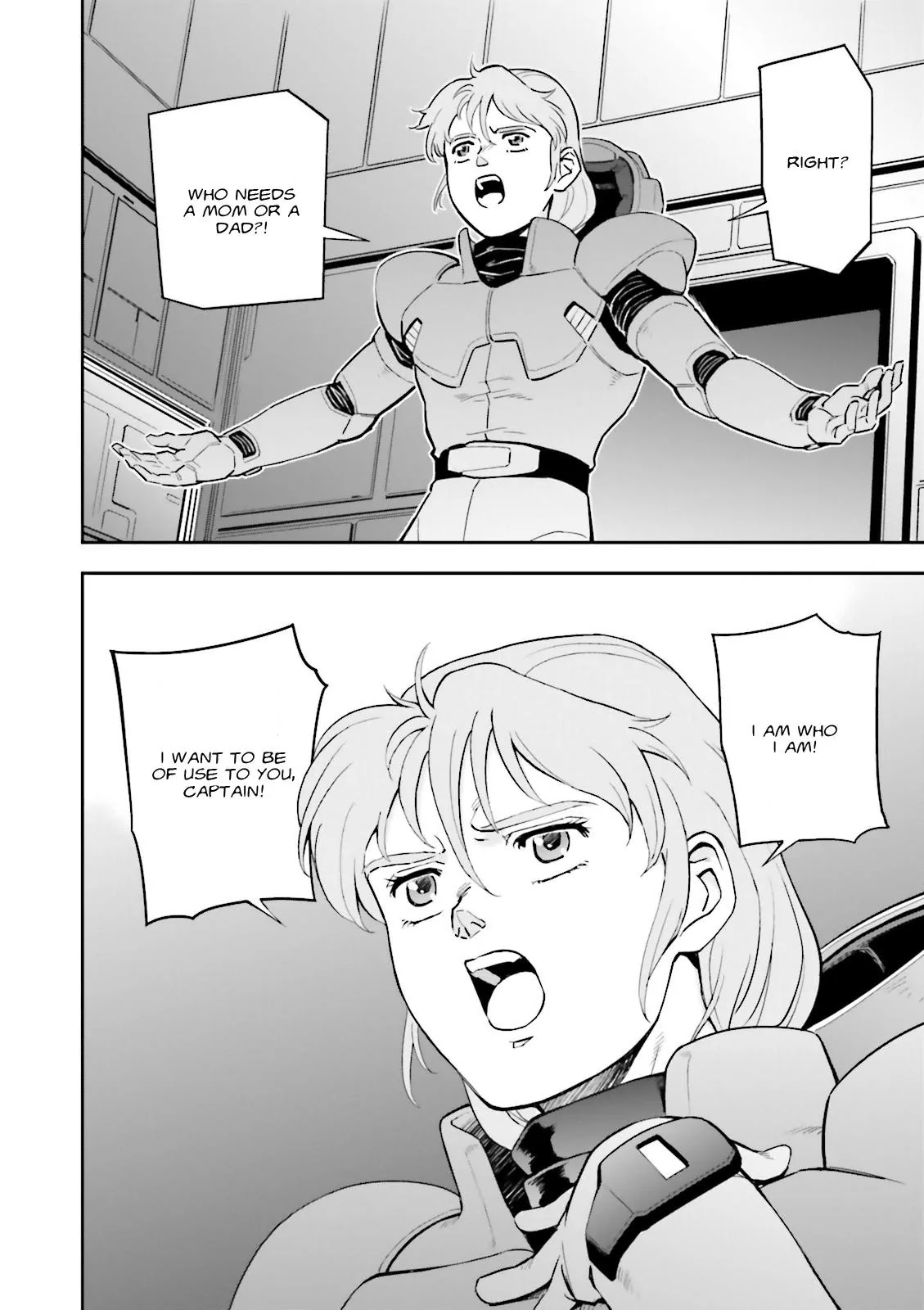 Kidou Senshi Gundam Gyakushuu no Char - Beltorchika Children Chapter 20 page 15 - Chapter 20: A Day of Parting