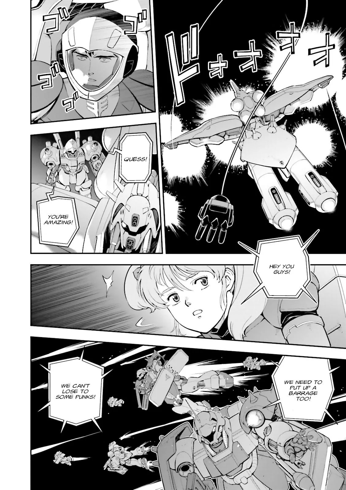 Kidou Senshi Gundam Gyakushuu no Char - Beltorchika Children Chapter 20 page 28 - Chapter 20: A Day of Parting