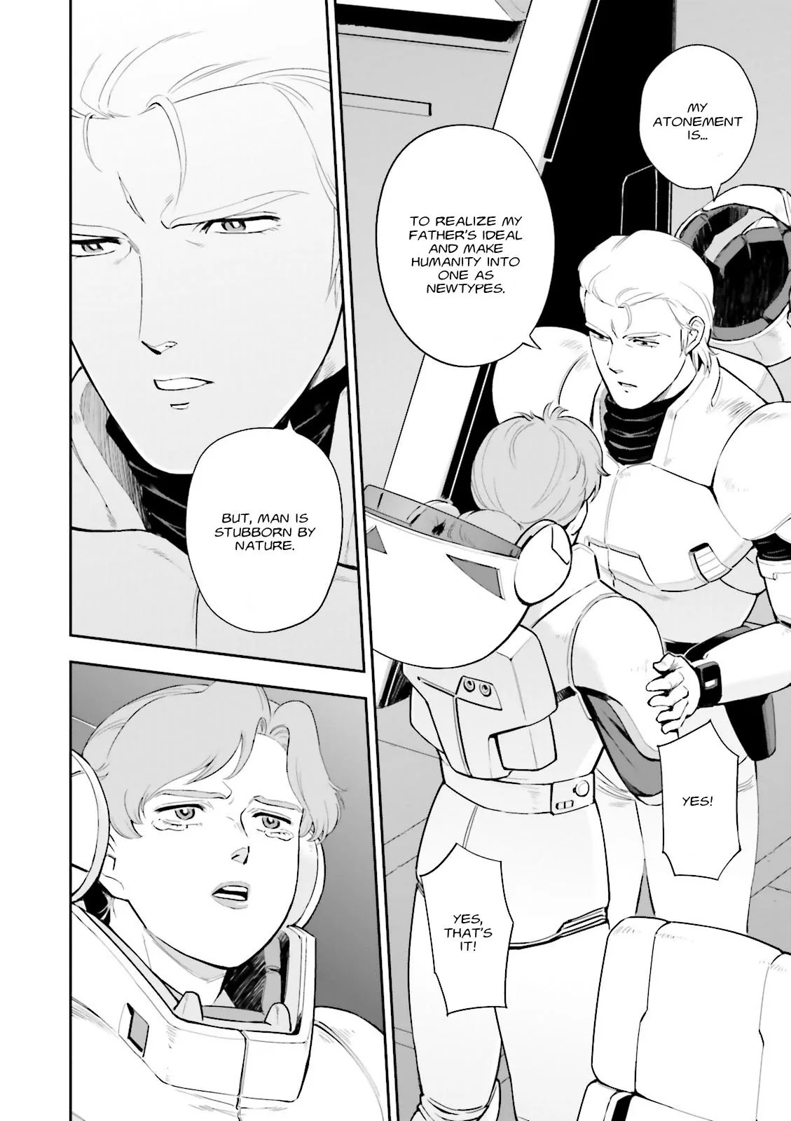 Kidou Senshi Gundam Gyakushuu no Char - Beltorchika Children Chapter 20 page 38 - Chapter 20: A Day of Parting