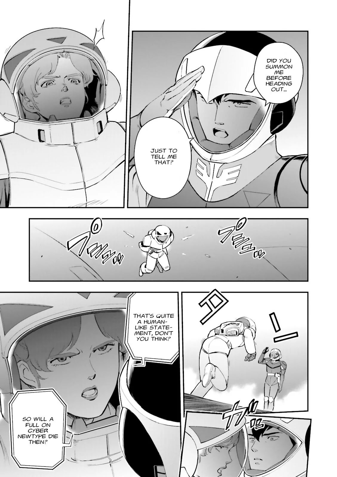 Kidou Senshi Gundam Gyakushuu no Char - Beltorchika Children Chapter 20 page 4 - Chapter 20: A Day of Parting