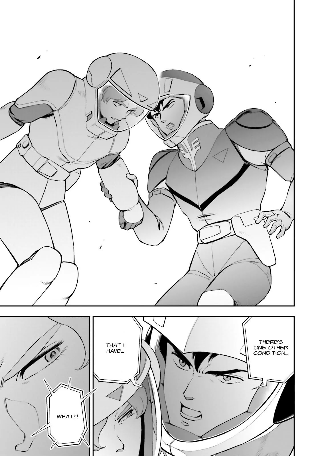 Kidou Senshi Gundam Gyakushuu no Char - Beltorchika Children Chapter 20 page 6 - Chapter 20: A Day of Parting