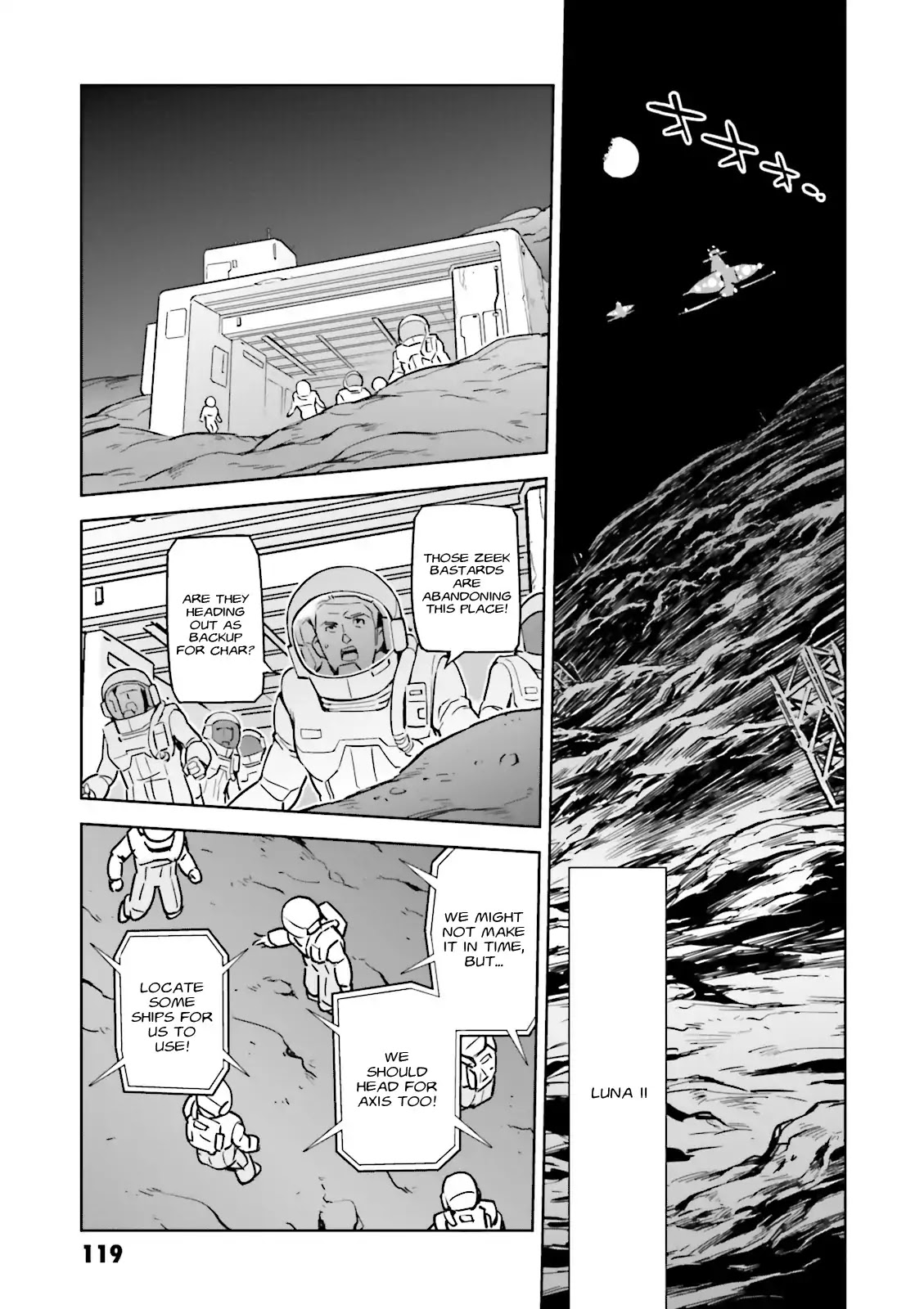 Kidou Senshi Gundam Gyakushuu no Char - Beltorchika Children Chapter 24 page 14 - Chapter 24: Mother and Child
