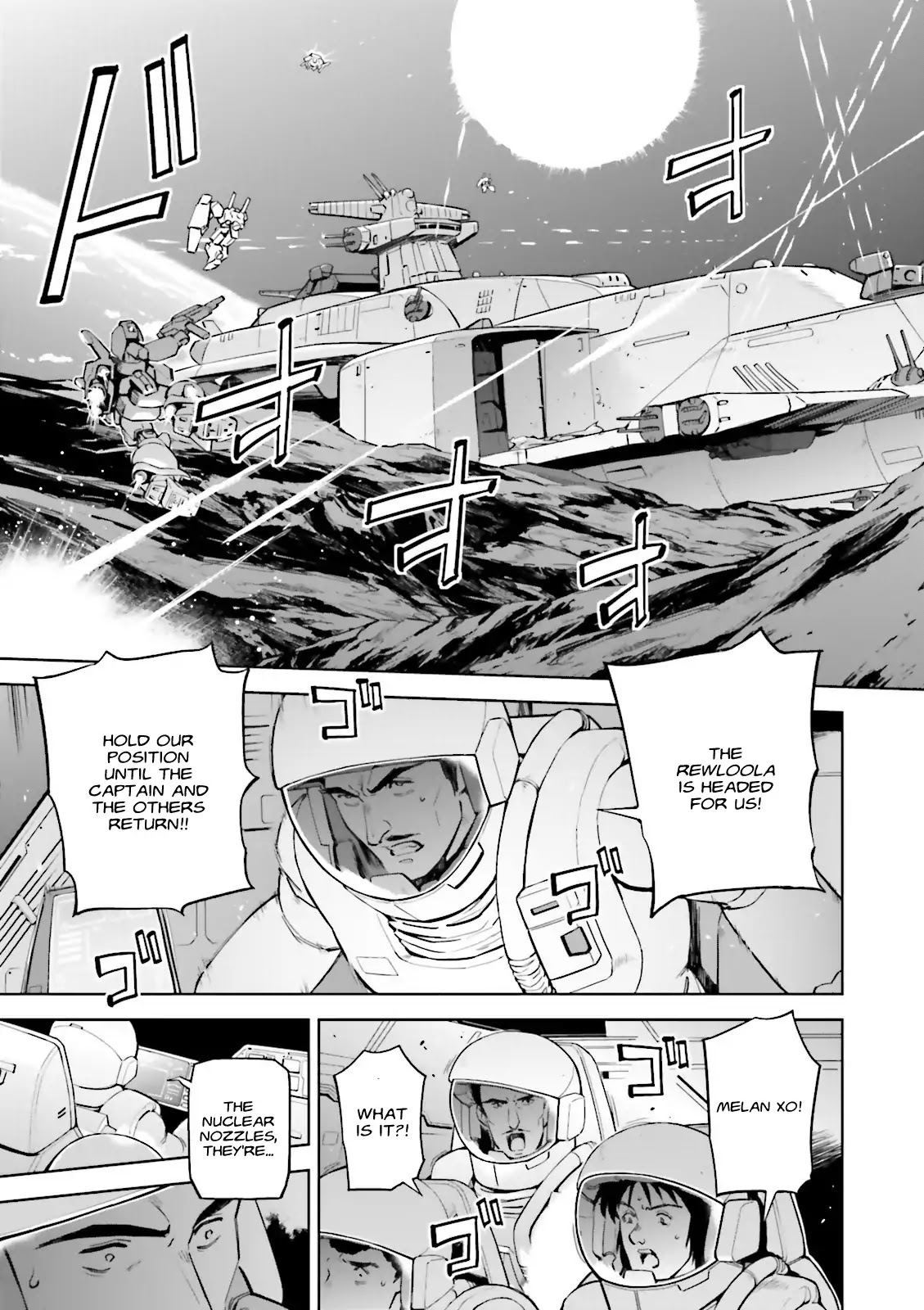 Kidou Senshi Gundam Gyakushuu no Char - Beltorchika Children Chapter 26 page 14 - Chapter 26: Disappearing Fire