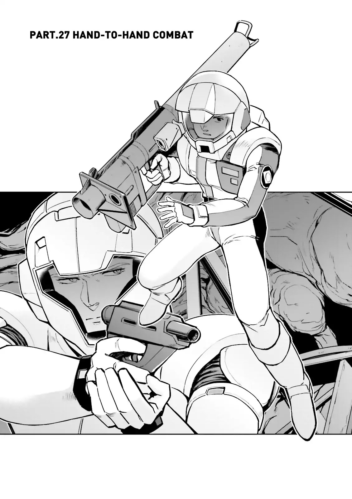 Kidou Senshi Gundam Gyakushuu no Char - Beltorchika Children Chapter 27 page 1 - Chapter 27: Hand-to-hand Combat