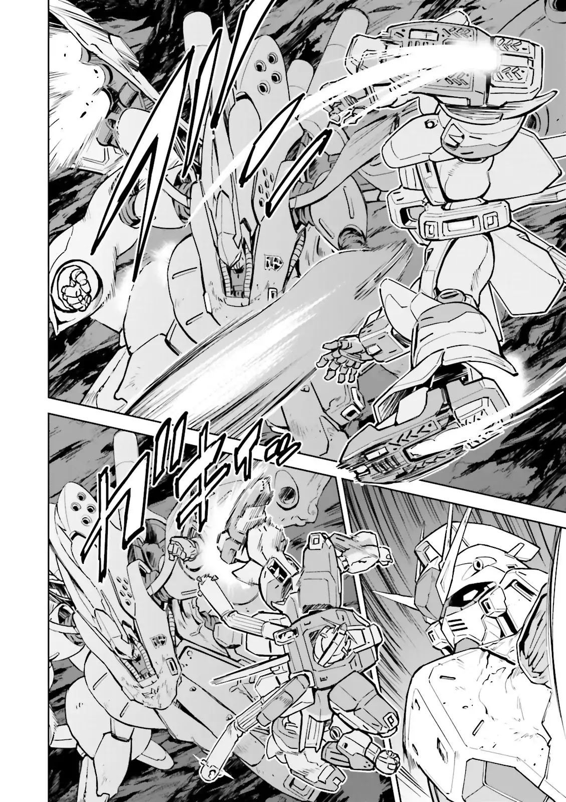 Kidou Senshi Gundam Gyakushuu no Char - Beltorchika Children Chapter 27 page 34 - Chapter 27: Hand-to-hand Combat