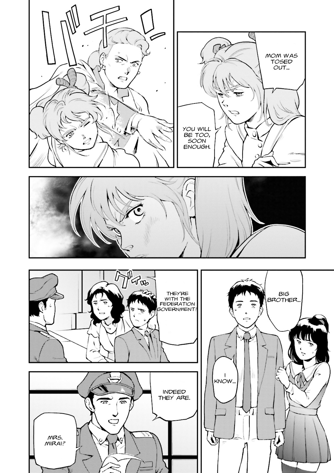Kidou Senshi Gundam Gyakushuu no Char - Beltorchika Children Chapter 4 page 11 - Chapter 4: Aftermath of the Meteorite