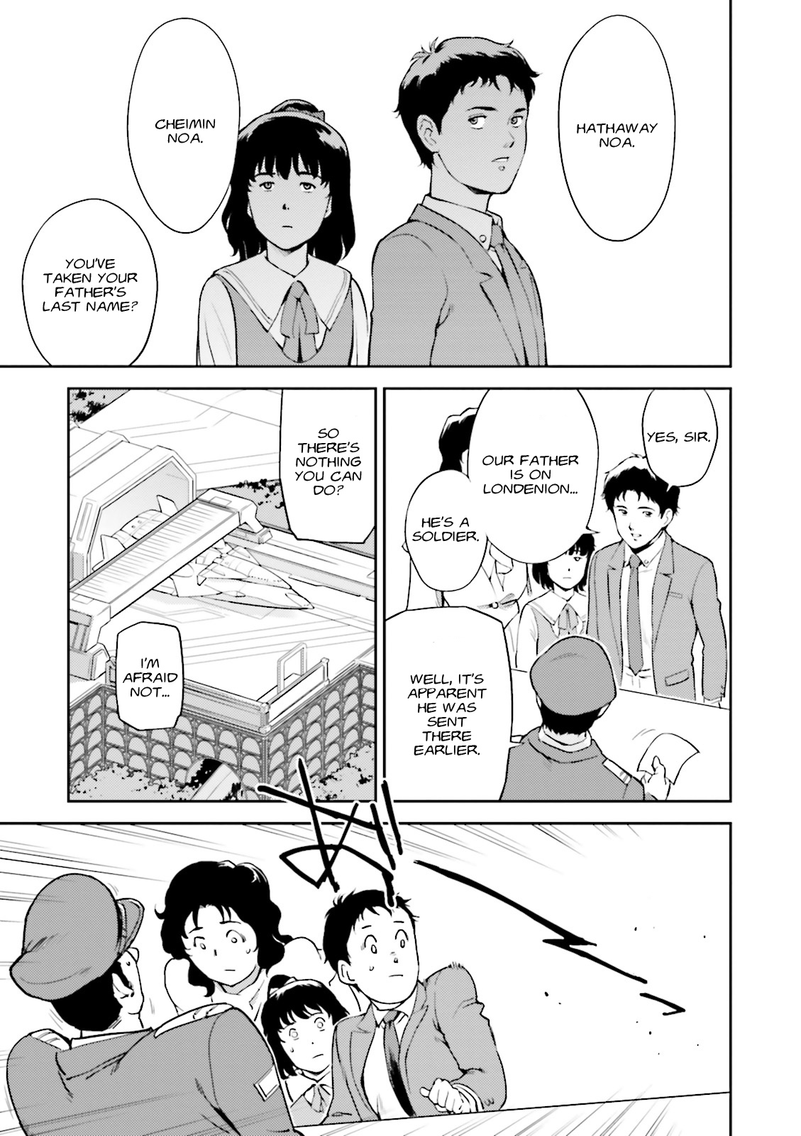 Kidou Senshi Gundam Gyakushuu no Char - Beltorchika Children Chapter 4 page 12 - Chapter 4: Aftermath of the Meteorite