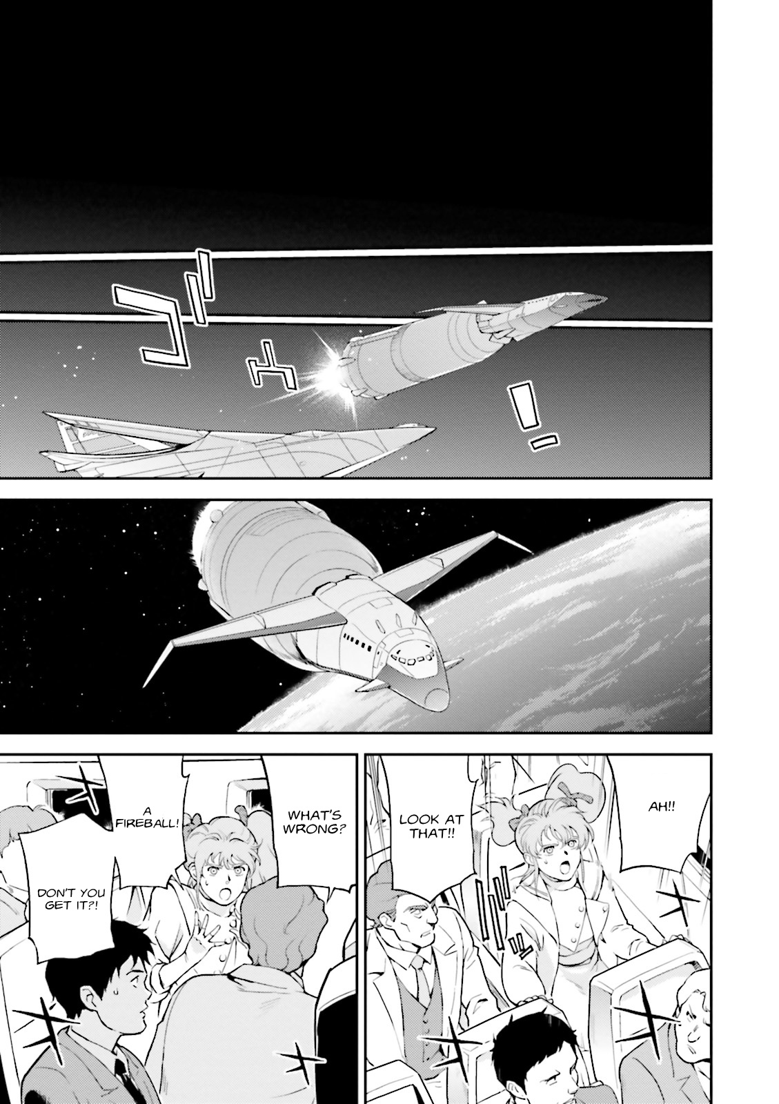 Kidou Senshi Gundam Gyakushuu no Char - Beltorchika Children Chapter 4 page 34 - Chapter 4: Aftermath of the Meteorite