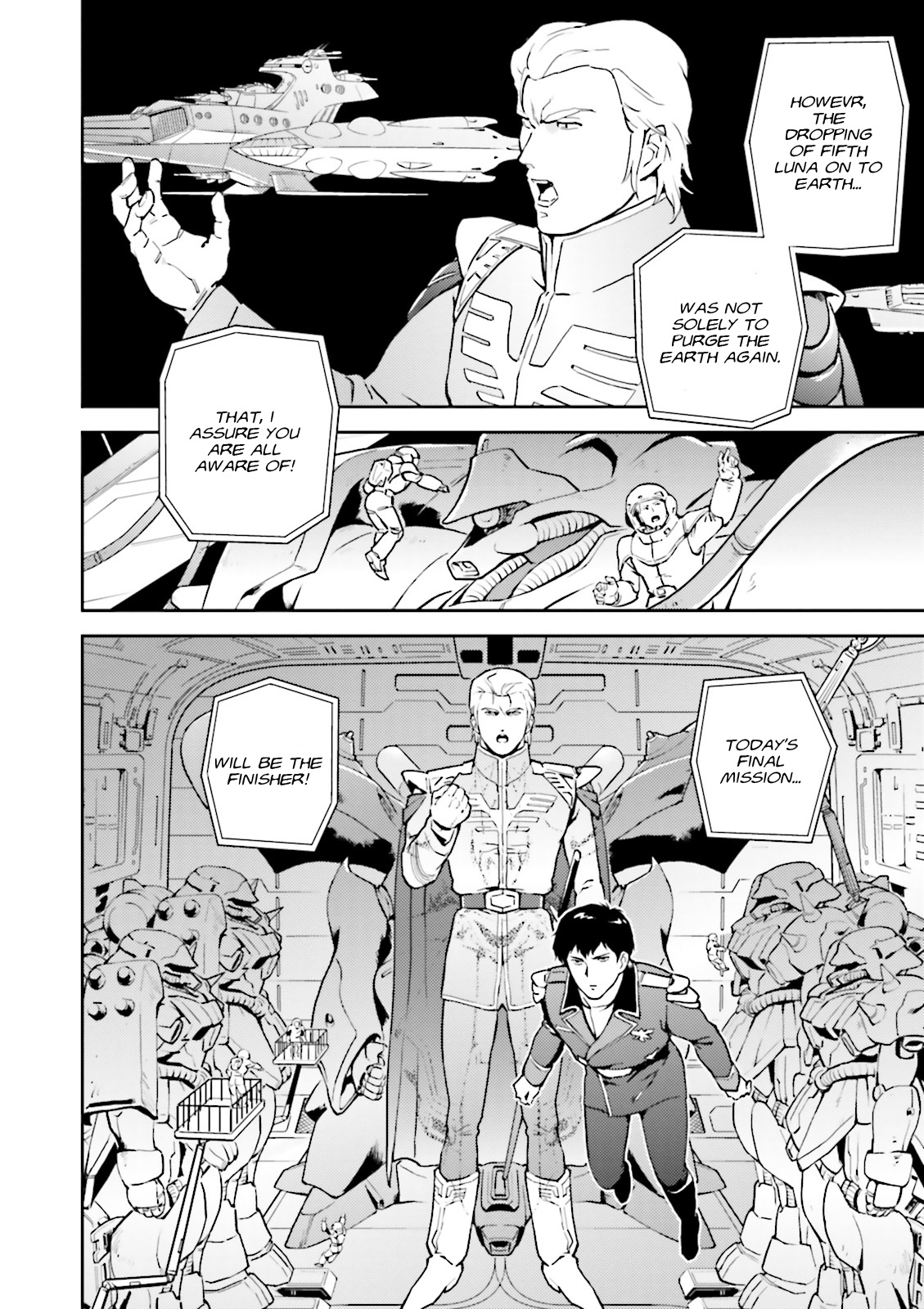 Kidou Senshi Gundam Gyakushuu no Char - Beltorchika Children Chapter 4 page 46 - Chapter 4: Aftermath of the Meteorite