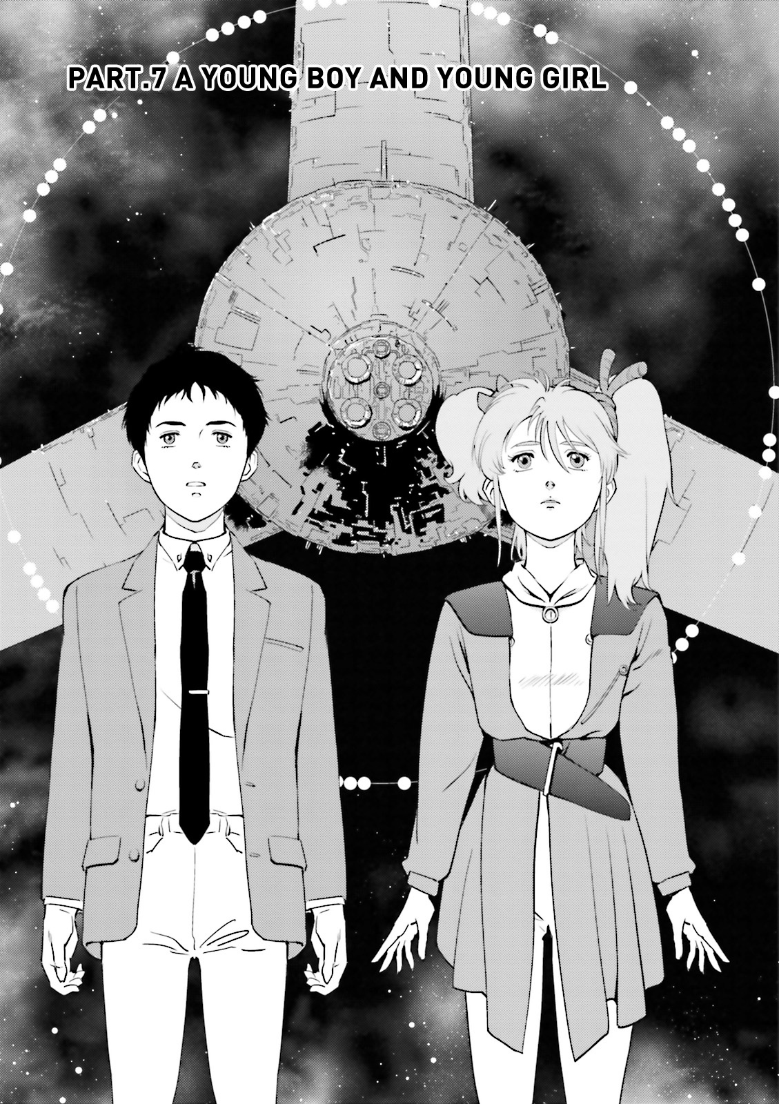 Kidou Senshi Gundam Gyakushuu no Char - Beltorchika Children Chapter 7 page 3 - Chapter 7: Young Boy and Young Girl