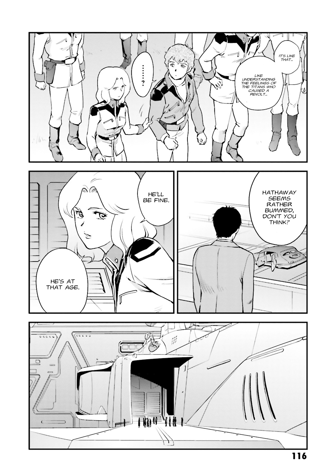 Kidou Senshi Gundam Gyakushuu no Char - Beltorchika Children Chapter 7 page 34 - Chapter 7: Young Boy and Young Girl
